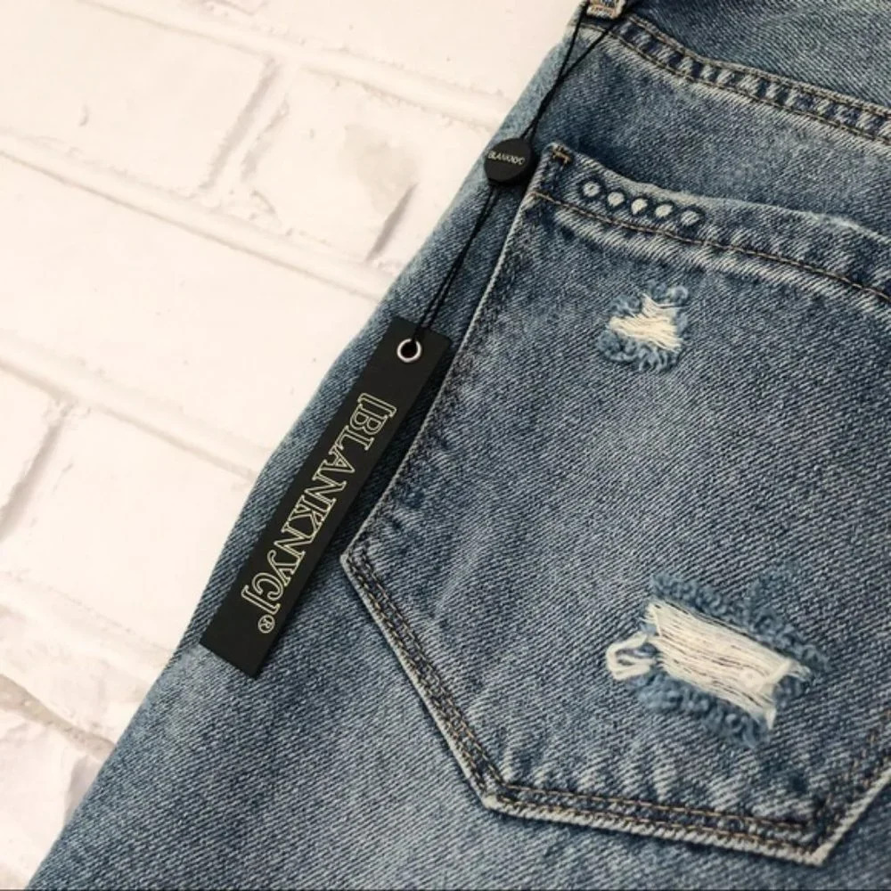BlankNYC Hi Rise Denim Tassle Shorts Size 25 NWT - Picture 5 of 6